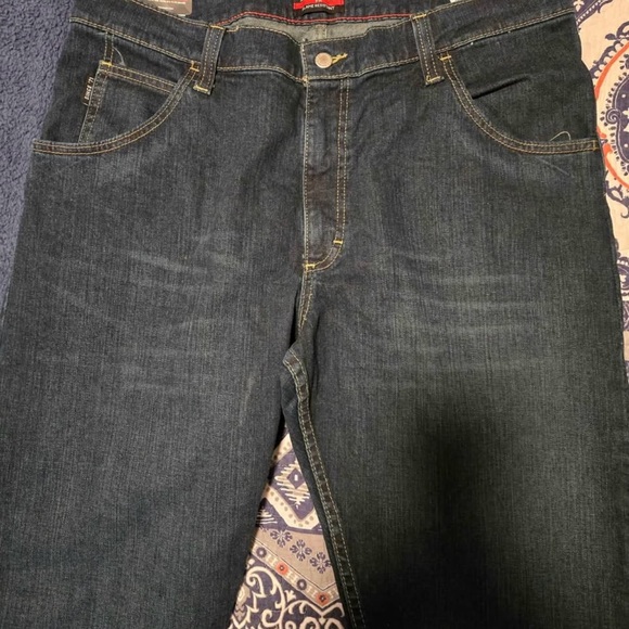 Classic Dark Blue Relaxed Fit Jeans - Picture 1 of 4